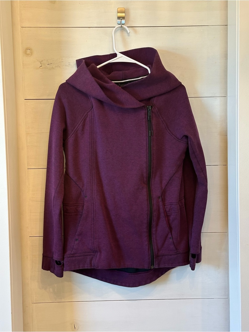 Long Nike Purple Wrap Hoodie